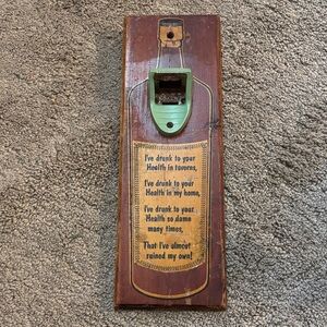 Vintage Wall-Mounted Bottle Opener